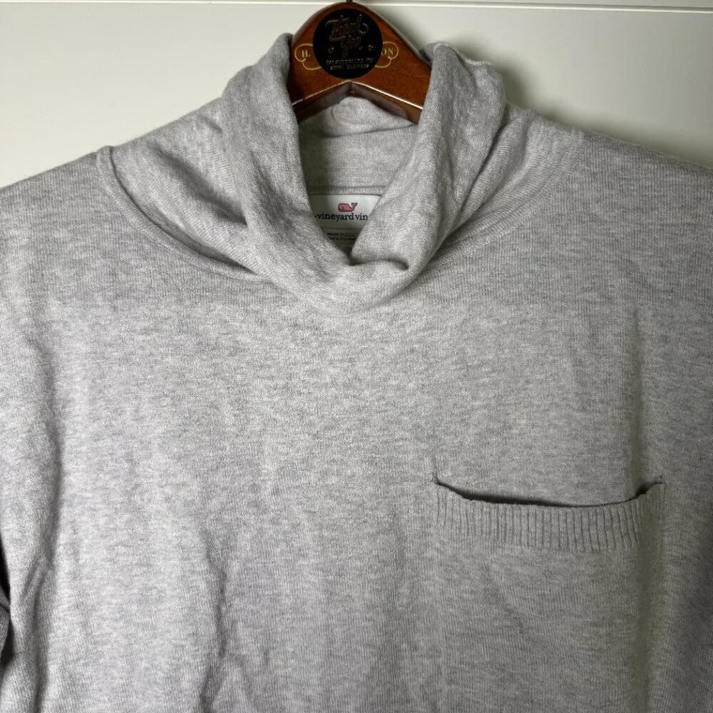 Vineyard Vines Wool/Cotton Sweater Gray Size Medium